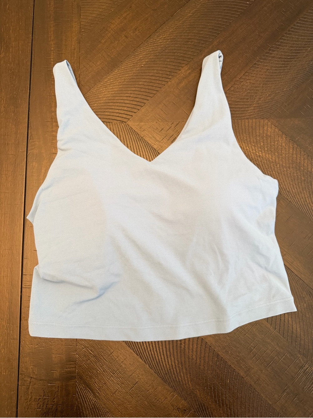 Athleta Light Blue V-Neck Crop Tank